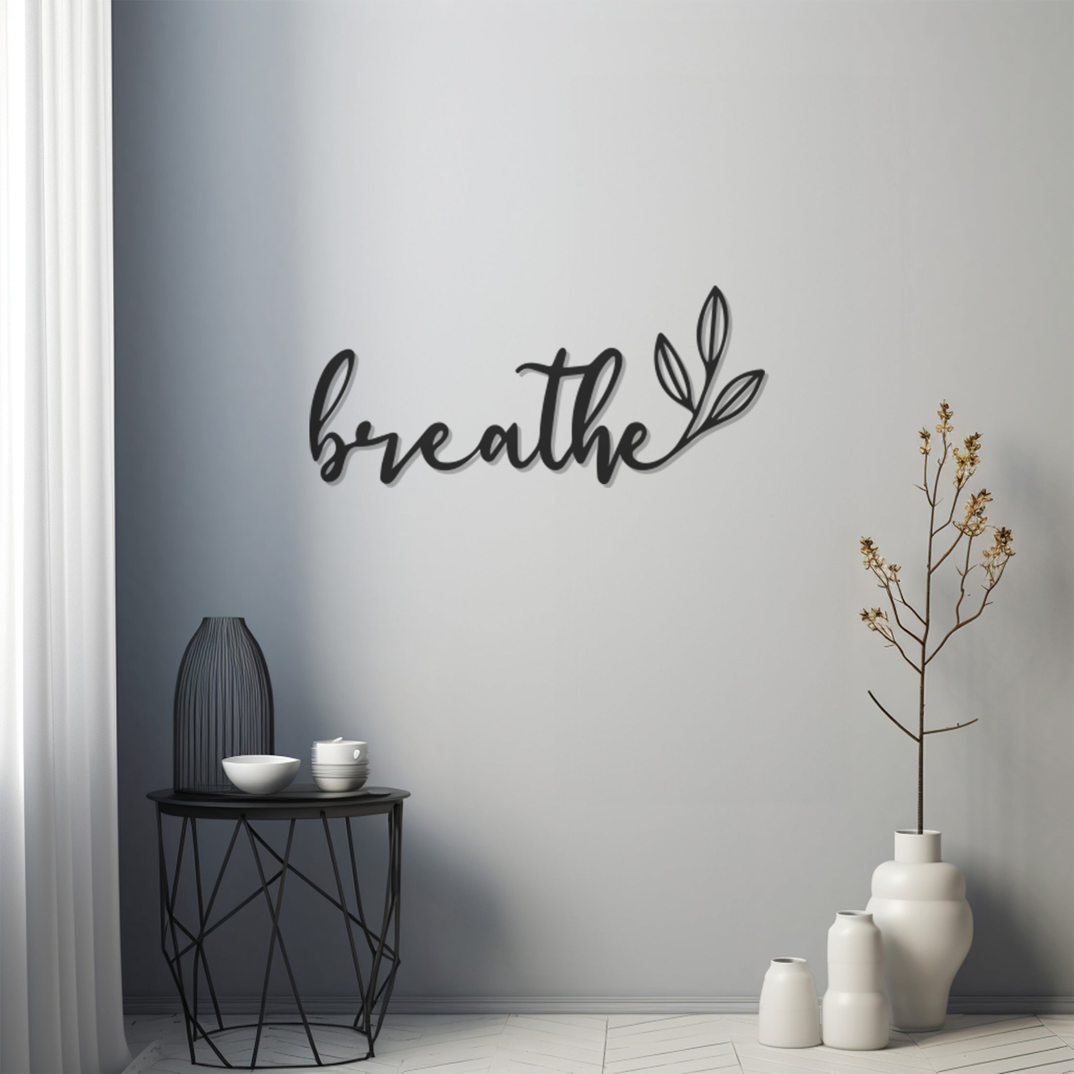 Breathe Metal Wall Decor