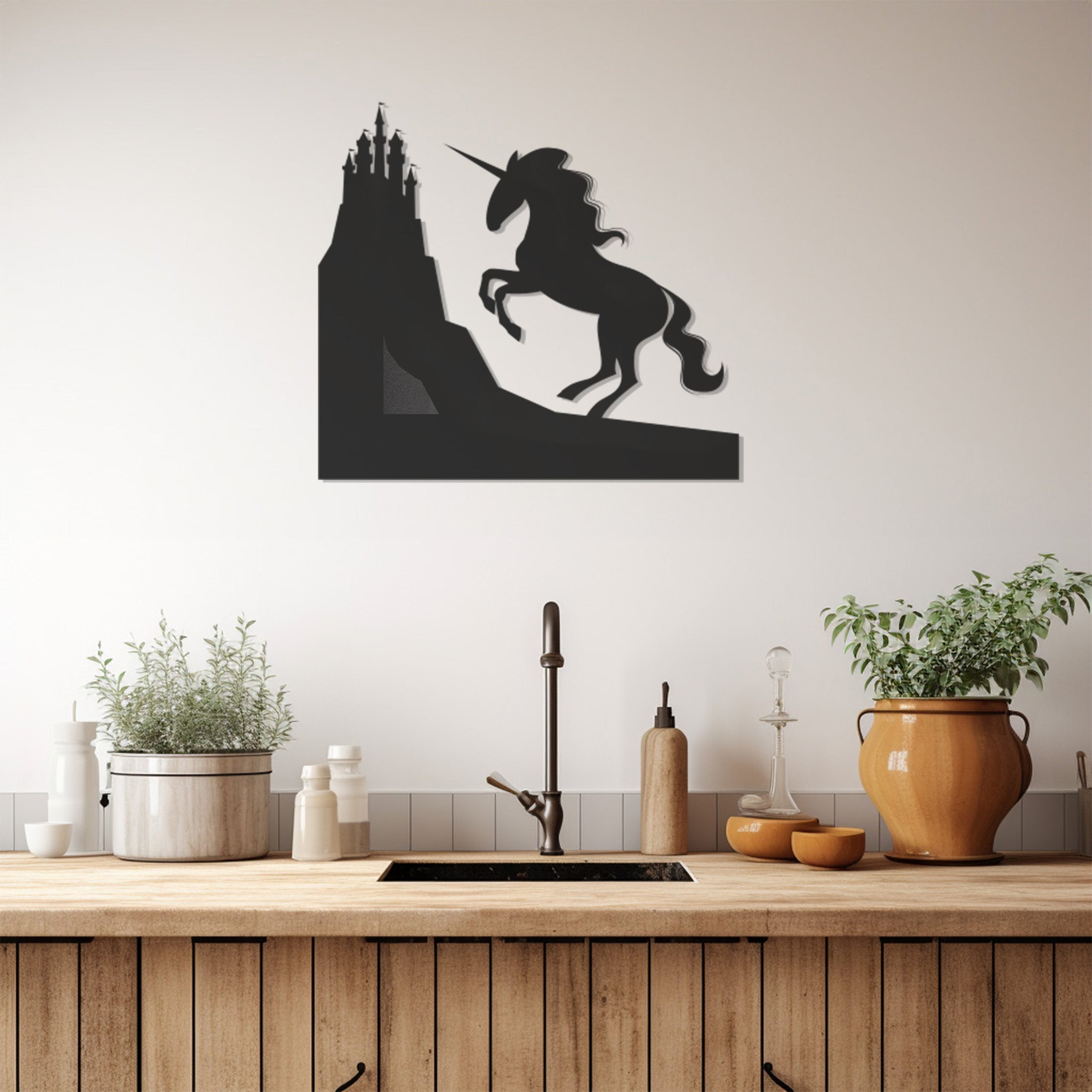 Horse Icon Metal Wall Art