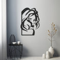 Load image into Gallery viewer, Female Figure With Wavy Hair Metal Wall Art, Metal Wall art
