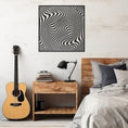 Load image into Gallery viewer, Zebra Pattern Illusion Metal Wall Art
