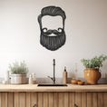 Load image into Gallery viewer, Hair, Beard Figure Metal Wall Art, Wall Decor, Metal Wall art
