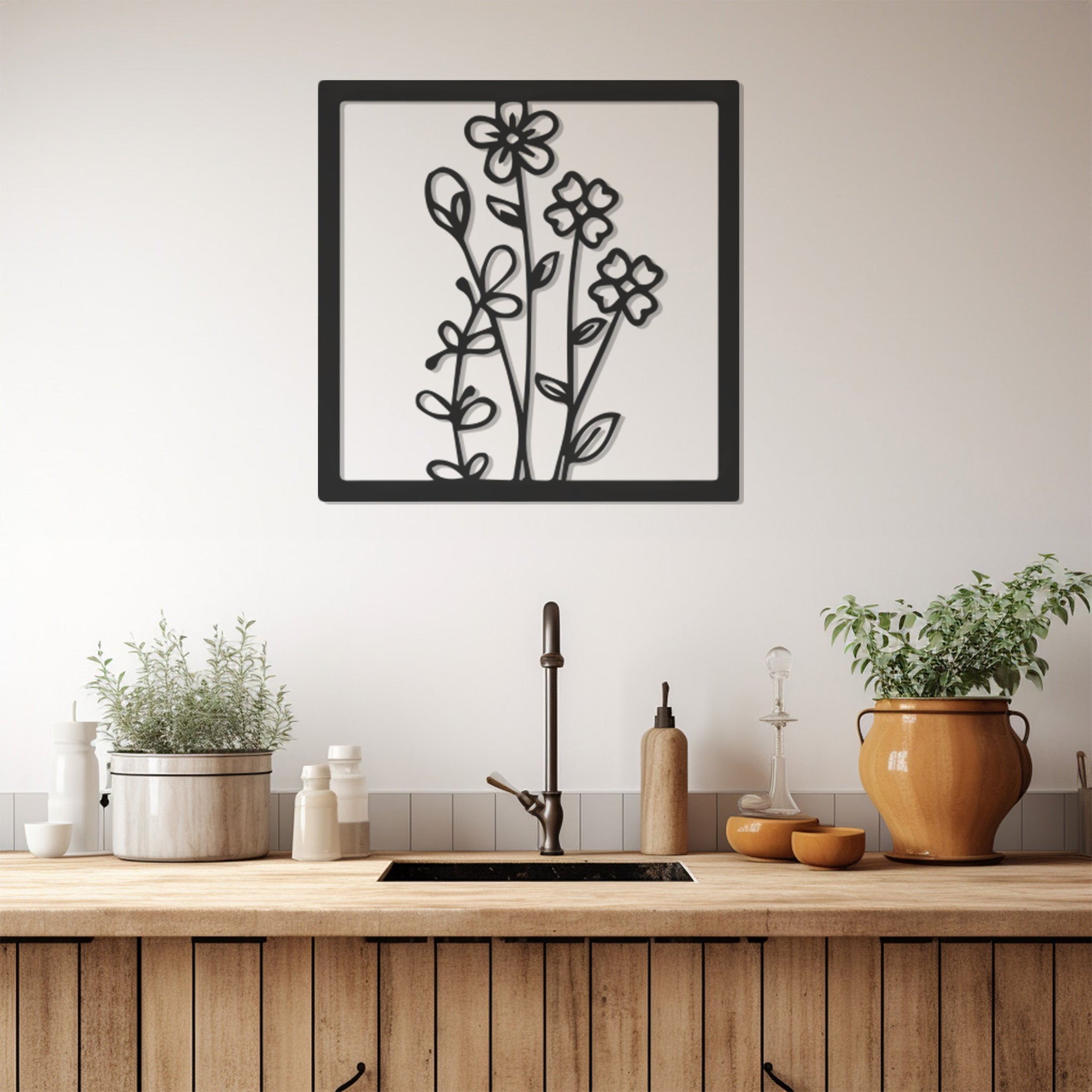 Daisies Metal Wall Art