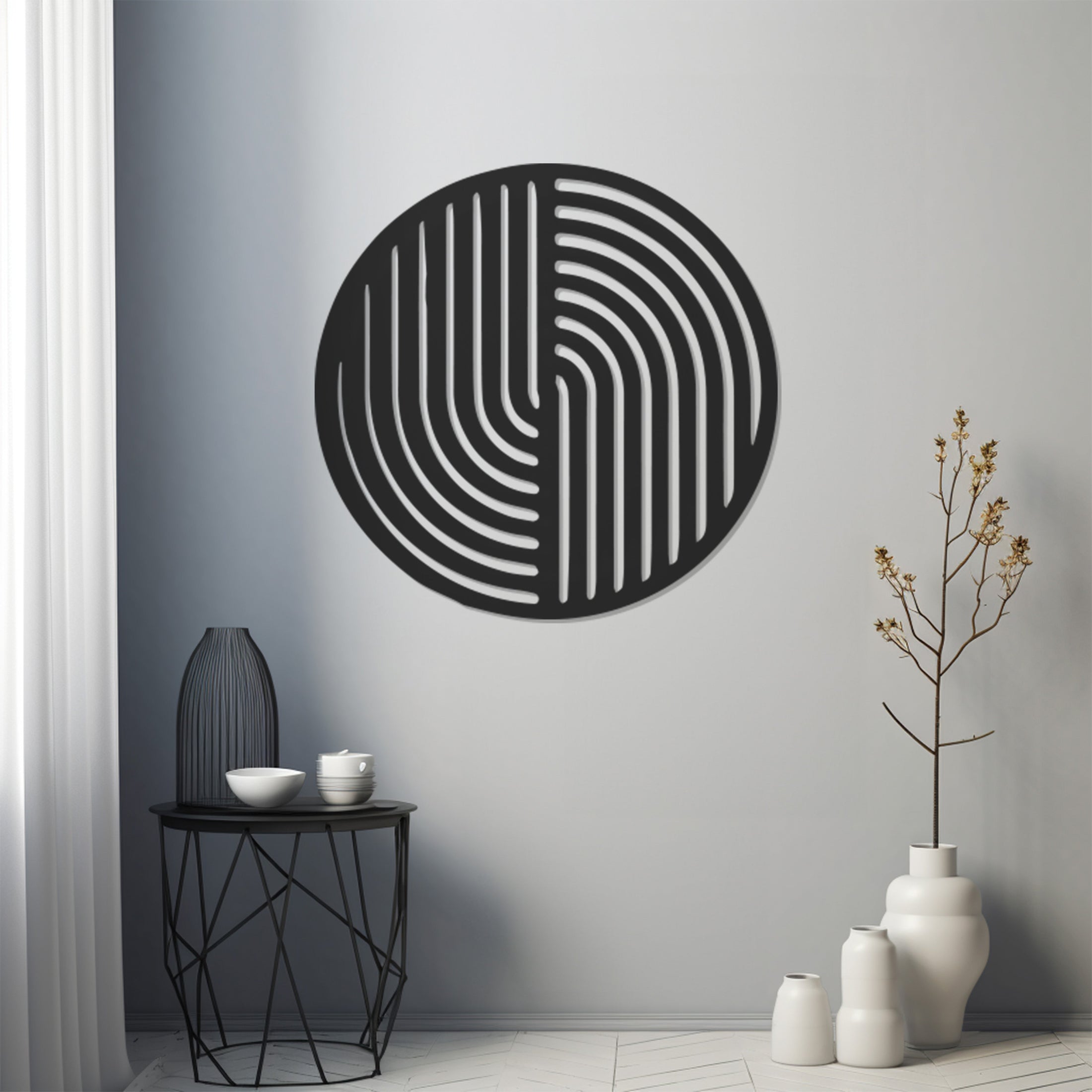 Geometric Table Metal Wall Art