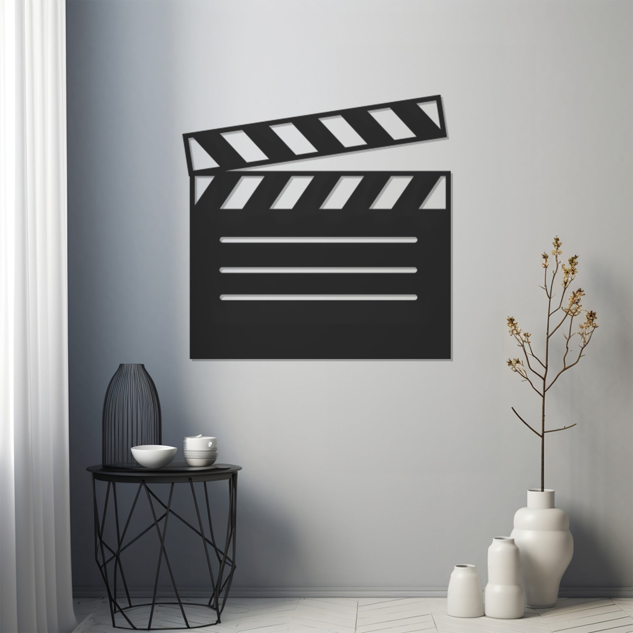 Clapperboard Metal Wall Art