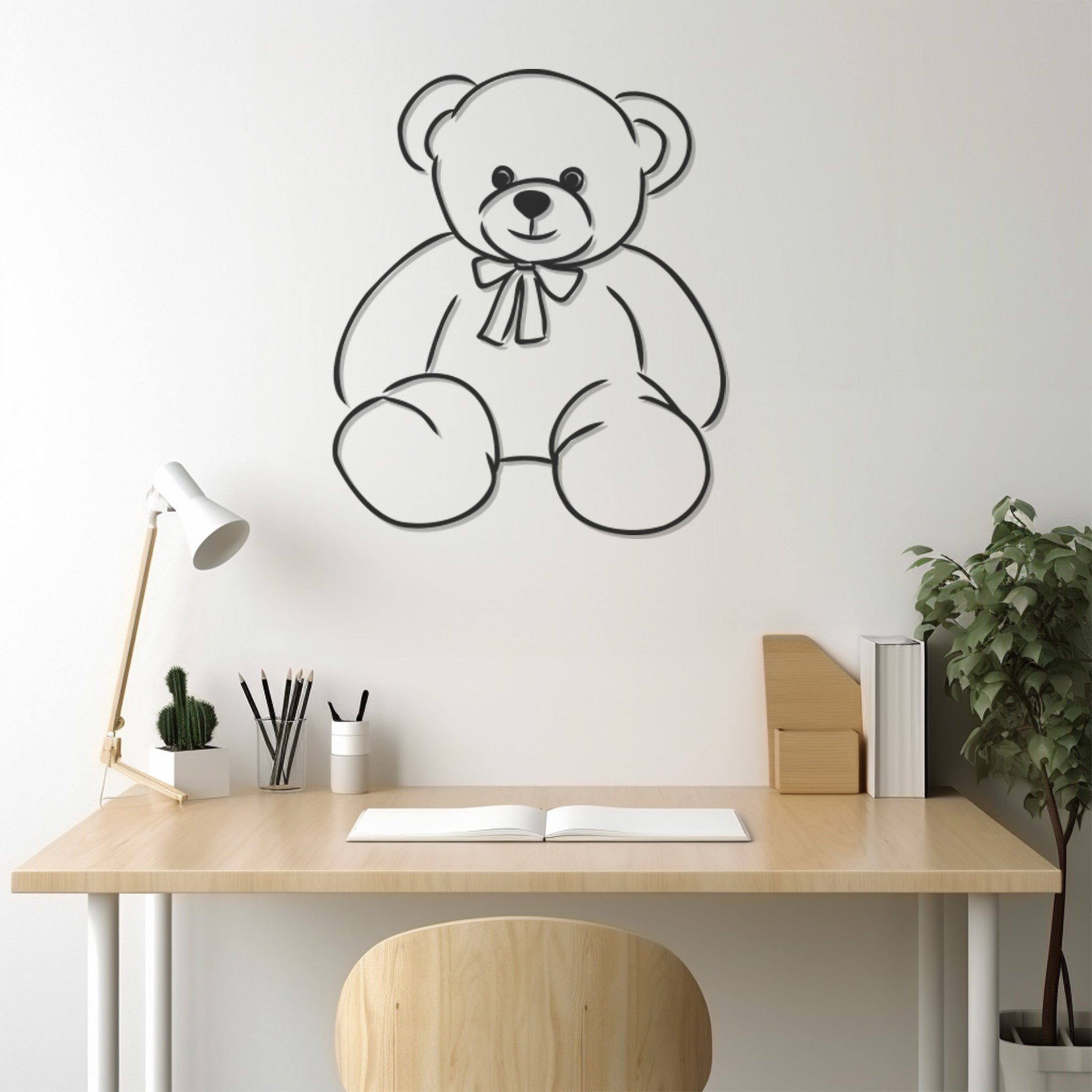 Teddy Bear Metal Wall Art