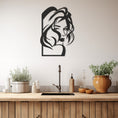 Load image into Gallery viewer, Female Figure With Wavy Hair Metal Wall Art
