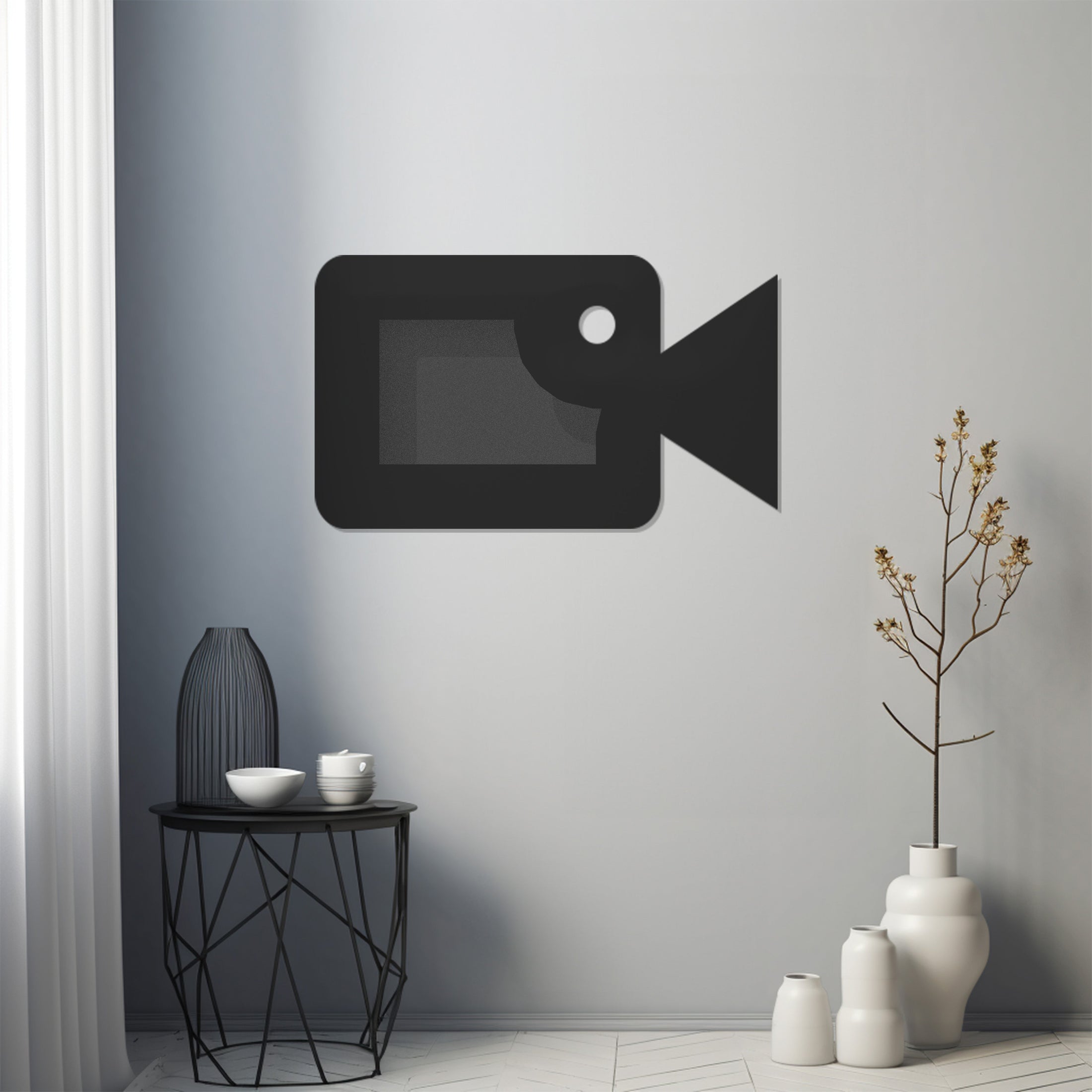 Camera Light 
Metal Wall Art