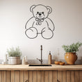 Load image into Gallery viewer, Teddy Bear Metal Wall Art
