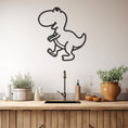 Load image into Gallery viewer, Baby Dinosaur Object Metal Wall Art
