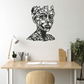 Load image into Gallery viewer, Portrait Of Minimalist Woman Metal Wall Art
