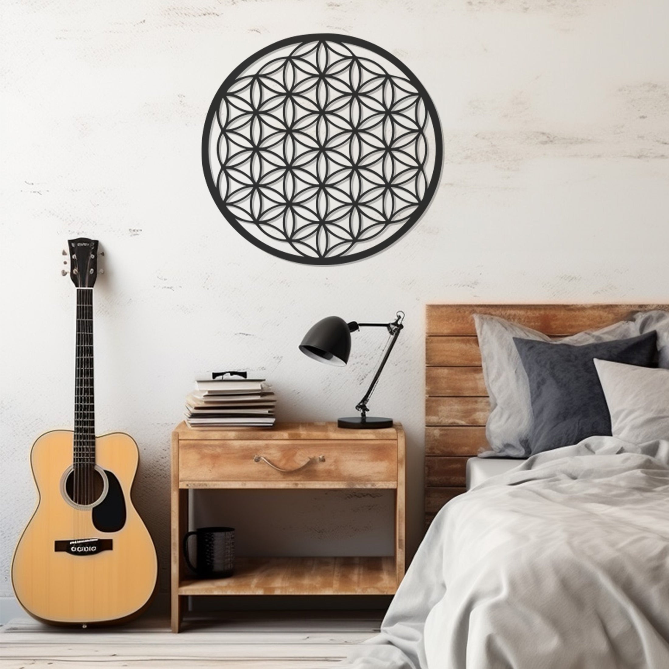 Round Abstract Pattern Metal Wall Decor