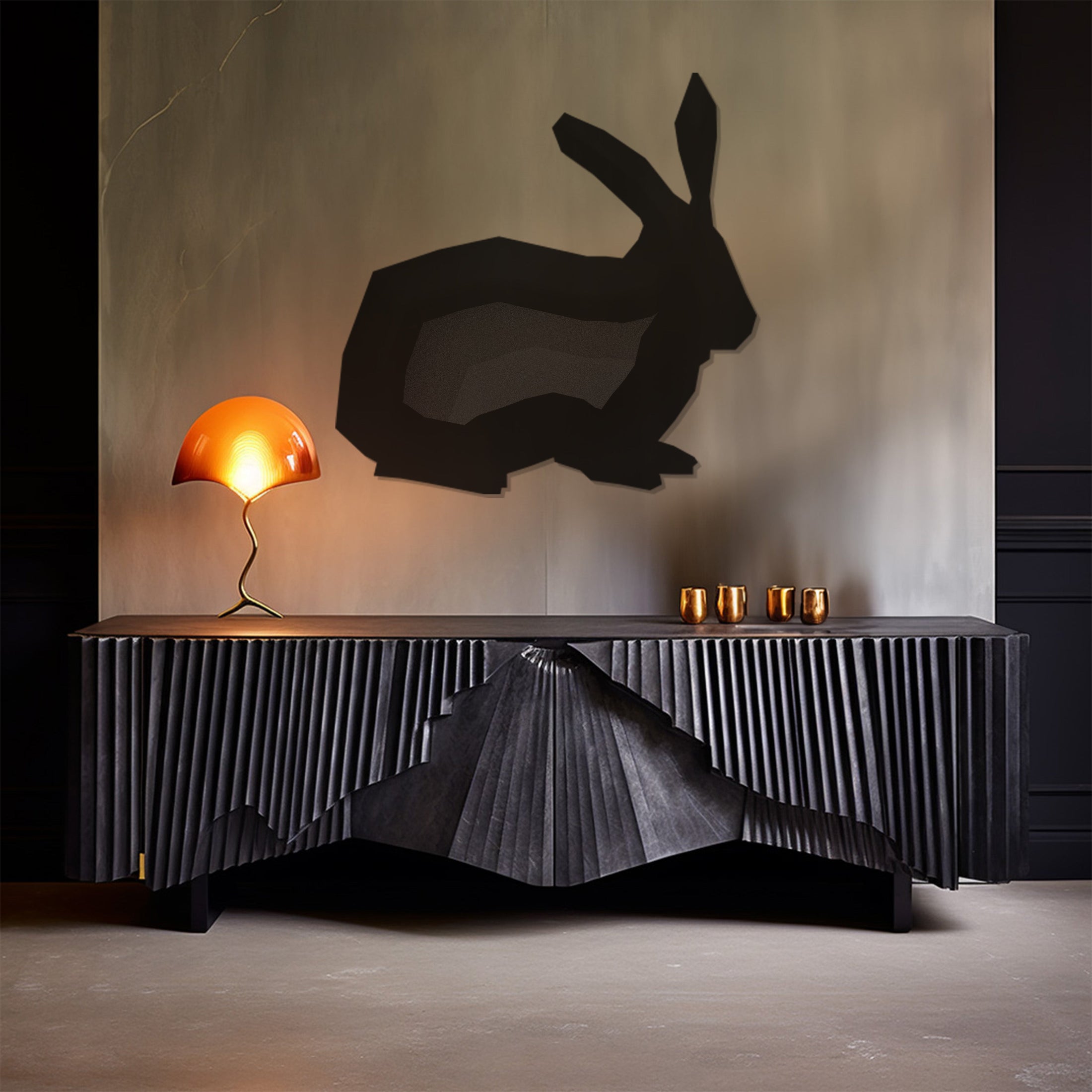 Rabbit Metal Wall Art