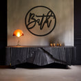 Load image into Gallery viewer, Metal Wall Decor With Bath Inscription In Round
