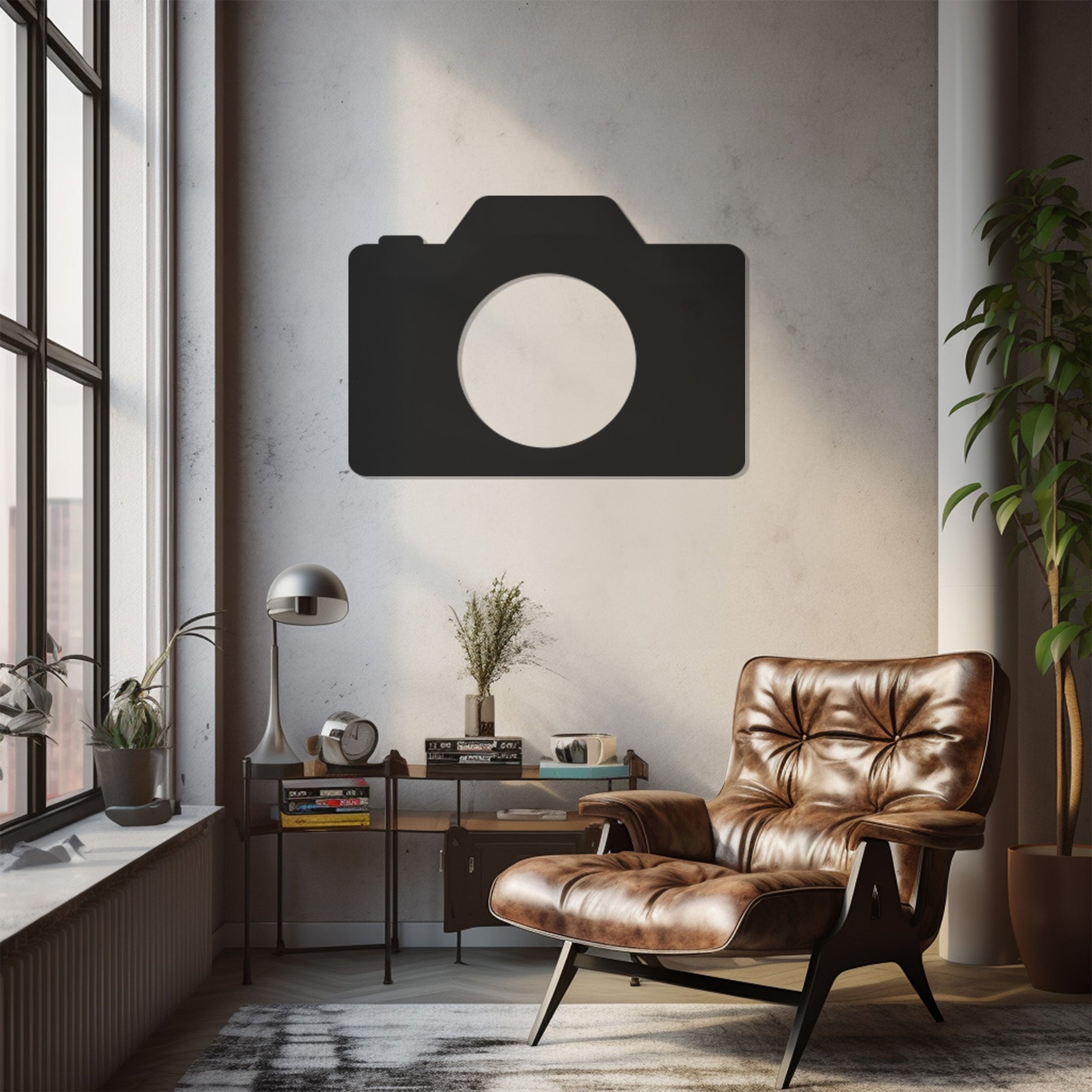 Camera Metal Wall Art