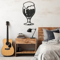 Load image into Gallery viewer, Frothy Beer Glass Metal Wall Art, Wall Decor, Metal Wall art
