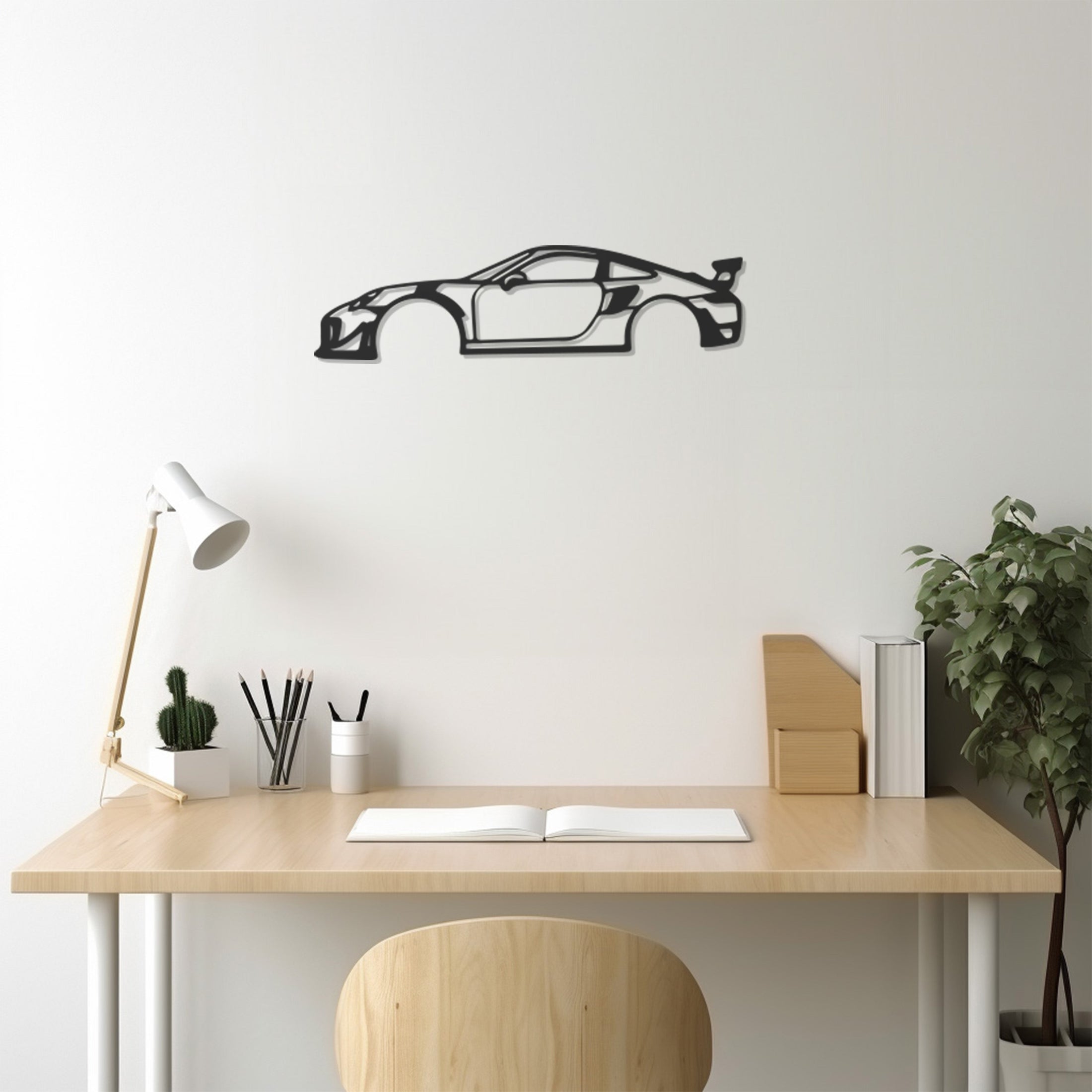 Car Line Art Metal Wall Art Decor