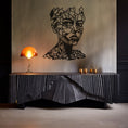 Load image into Gallery viewer, Portrait Of Minimalist Woman Metal Wall Art, Metal Wall art
