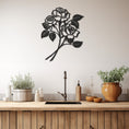 Load image into Gallery viewer, Roses Line Art Metal Wall Art, Wall Decor, Metal Wall art
