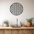 Load image into Gallery viewer, Round Abstract Pattern Metal Wall Decor
