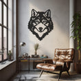 Load image into Gallery viewer, Siberian Husky Portrait Metal Wall Decor, Wall Decor, Metal Wall art
