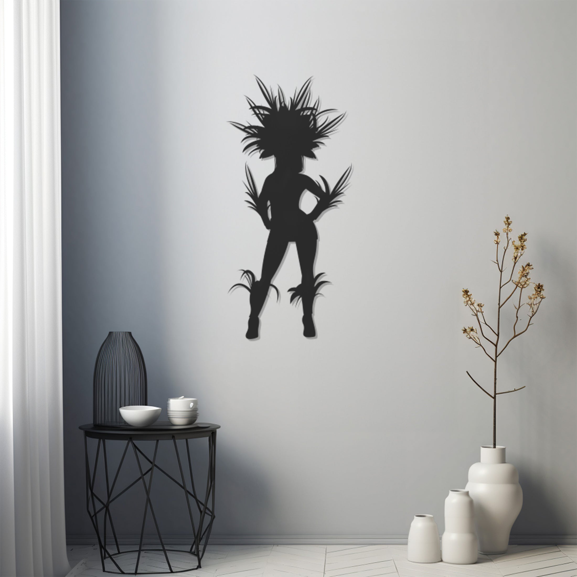 Woman Of Height Metal Wall Art