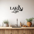 Load image into Gallery viewer, Metal Wall Decor With Lake Life Inscription
