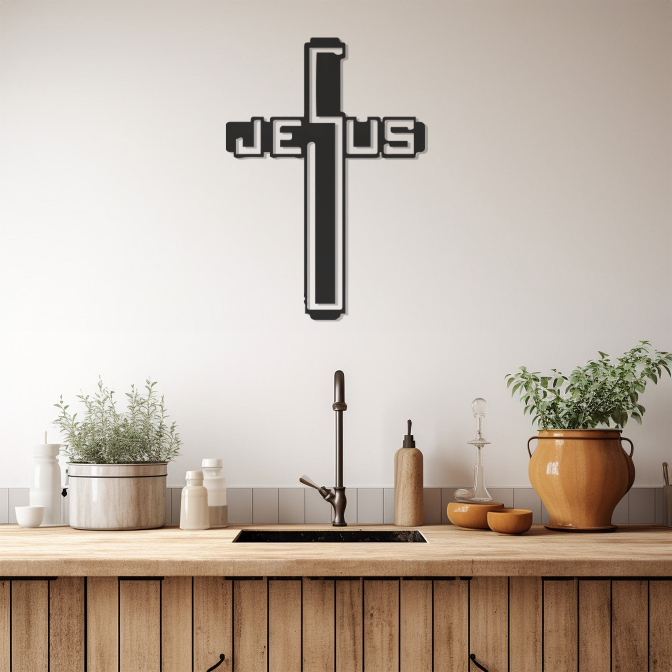 Jesus Metal Duvar Decor