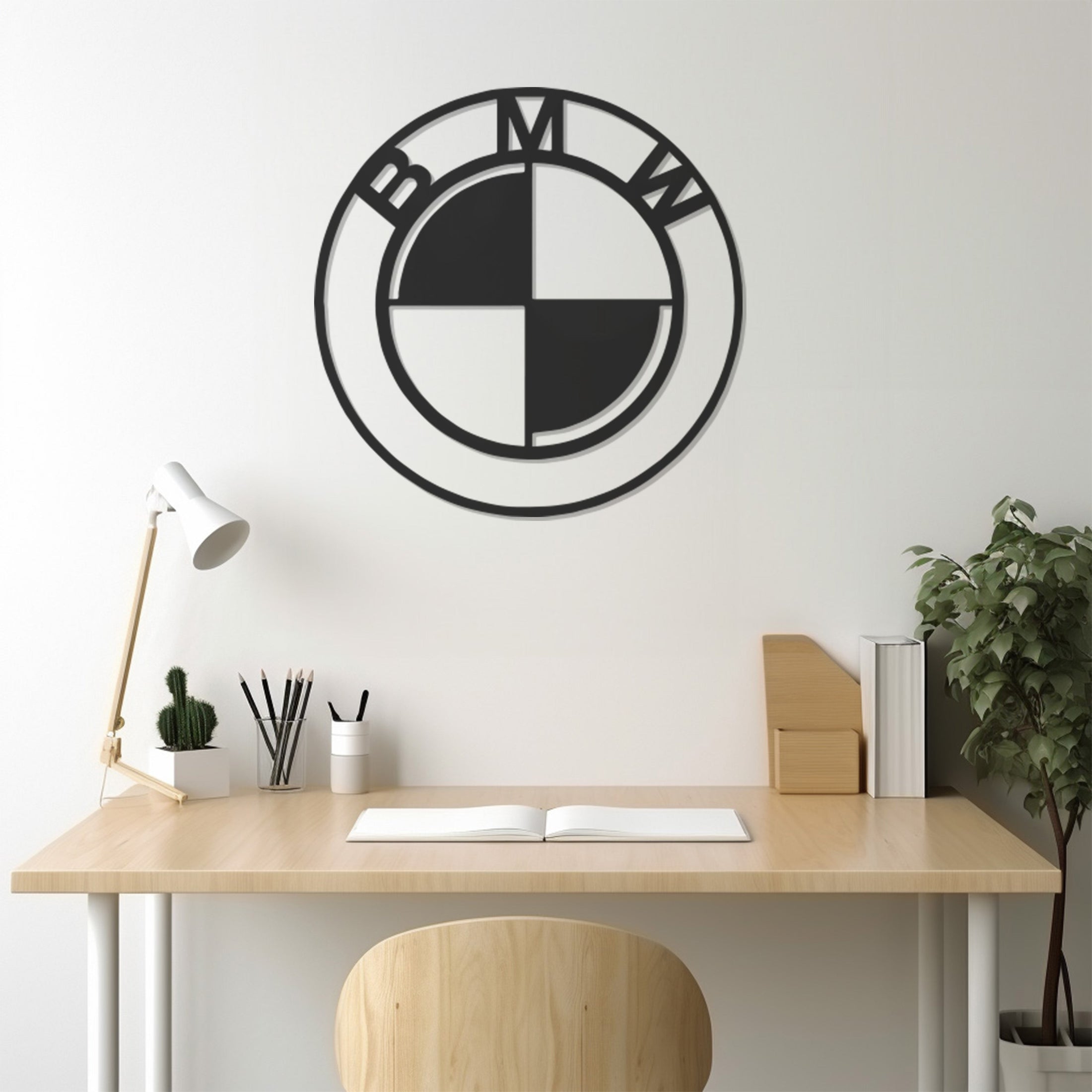 Bmw Logo Metal Wall Art Decor