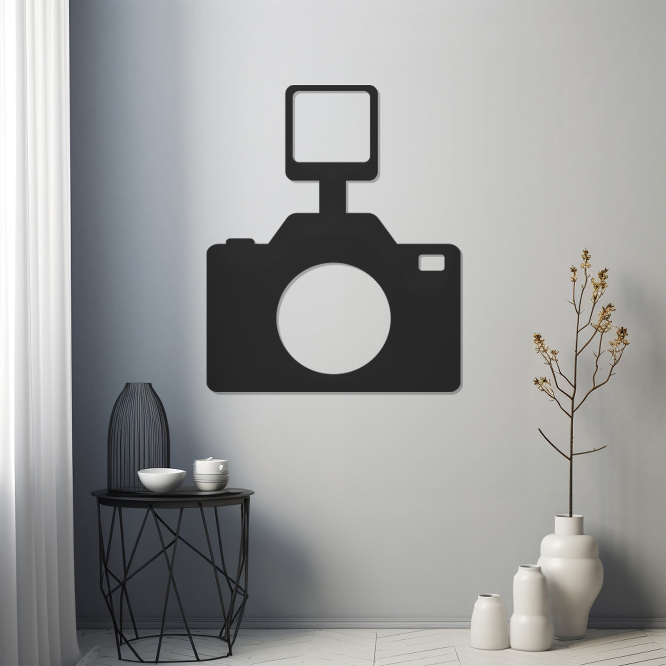 Camera Machine Metal Wall Art