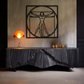 Load image into Gallery viewer, Vitruvian Man Metal Wall Art
