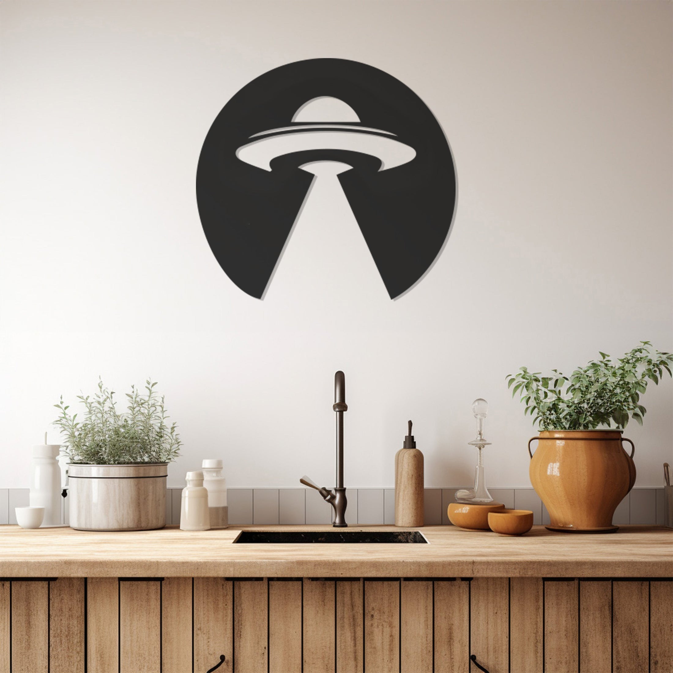 Ufo Metal Wall Decor