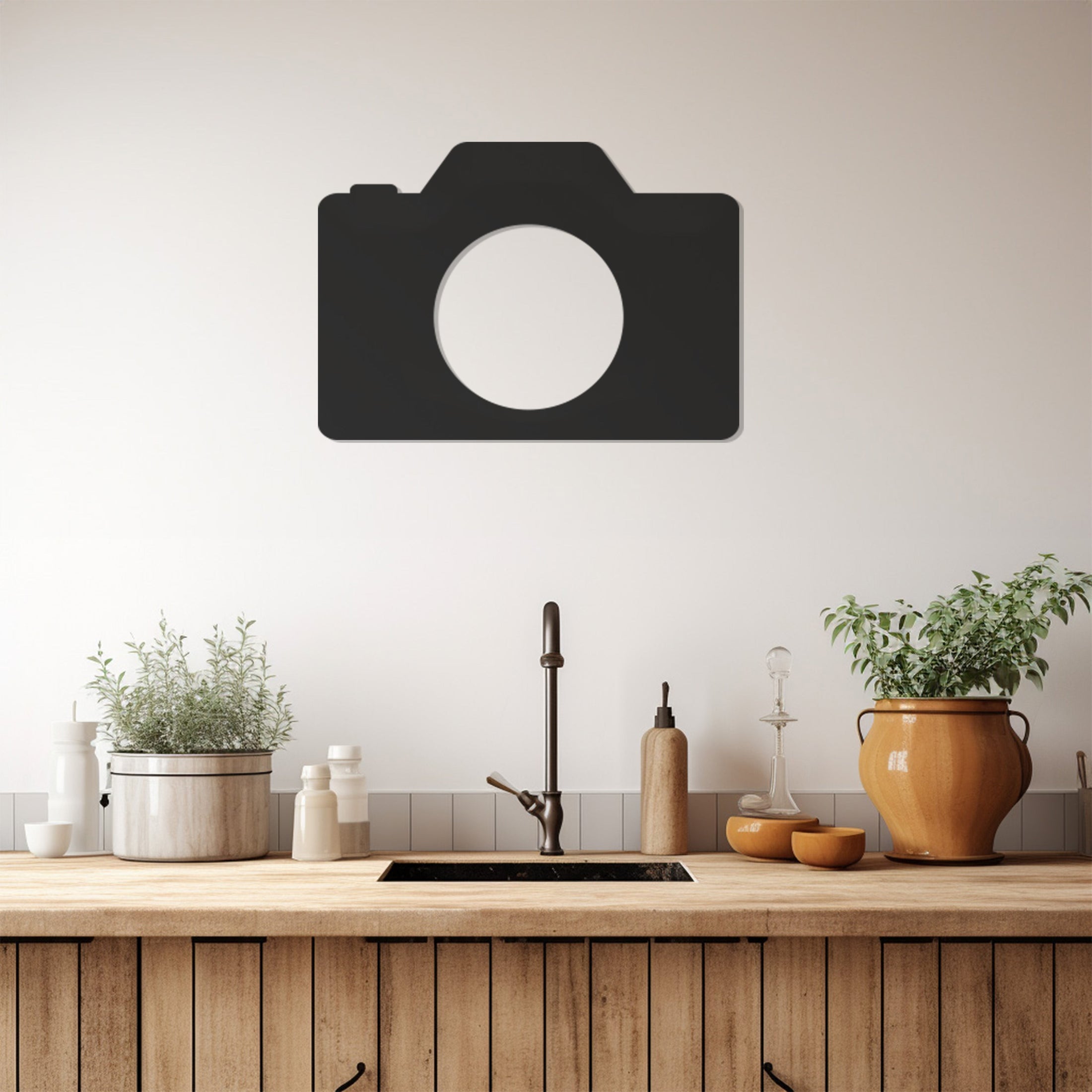 Camera Metal Wall Art