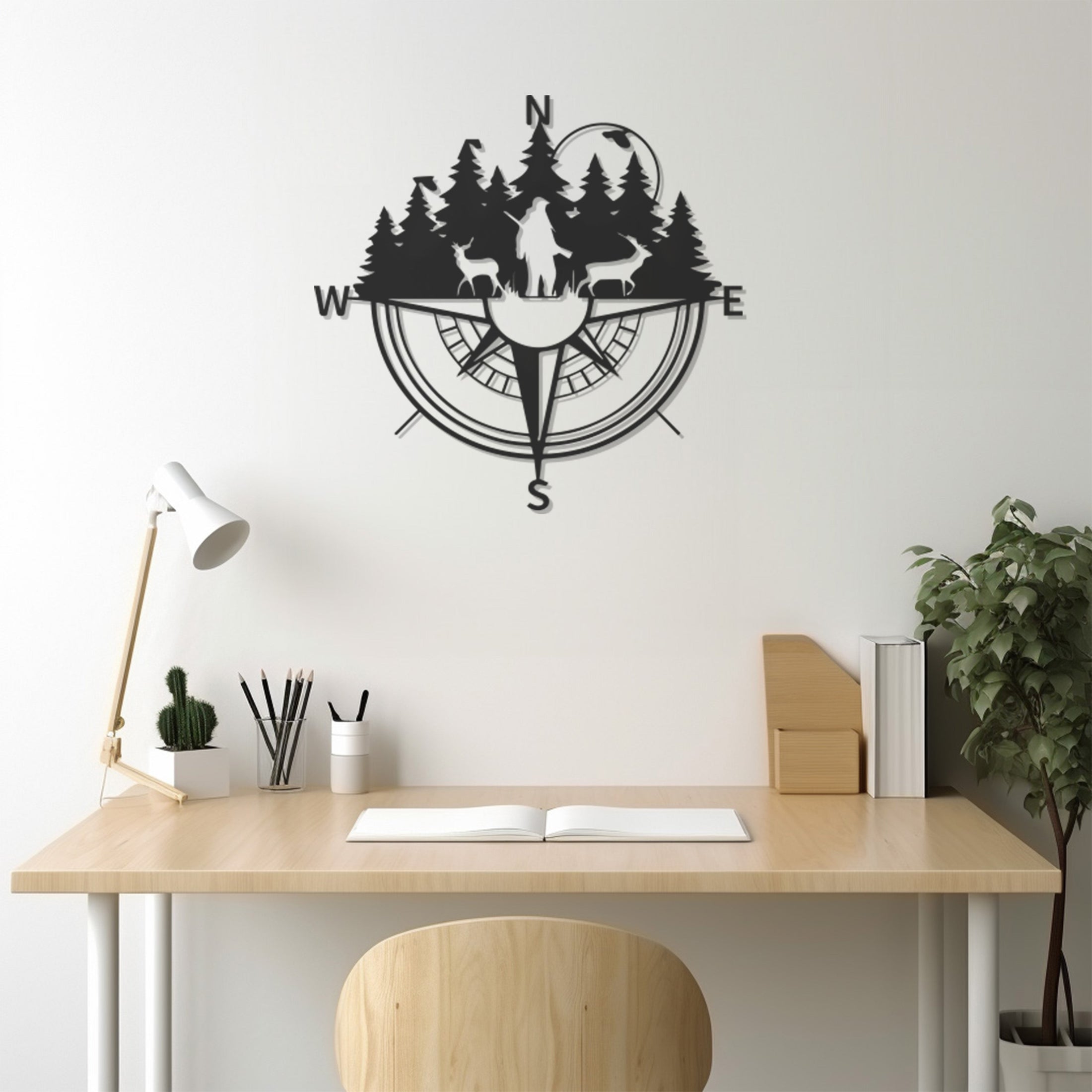 Compass Metal Wall Decor