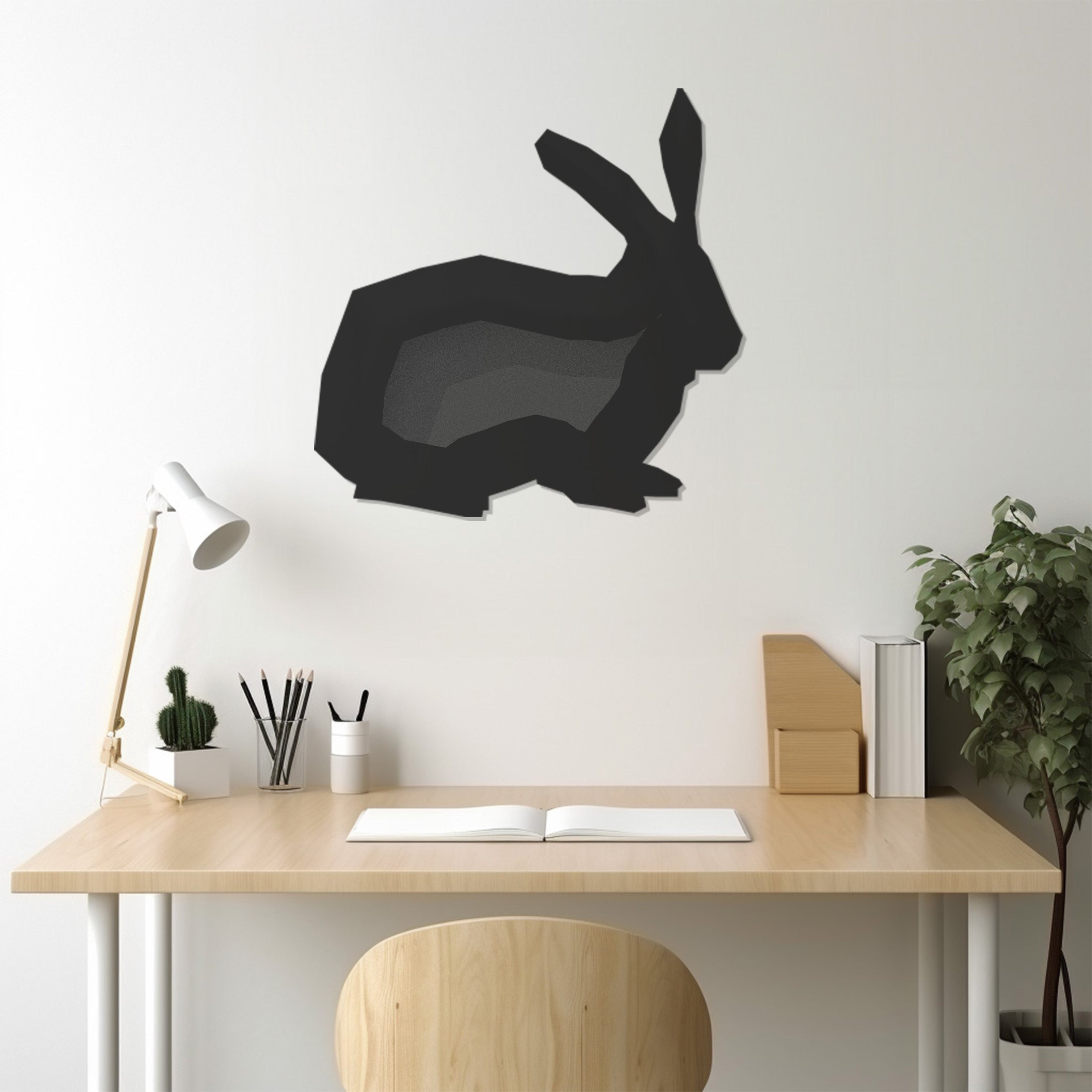 Rabbit Metal Wall Art