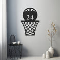 Load image into Gallery viewer, Basketball Hoop With 24 Written On It In Memory Of Kobe Bryant
