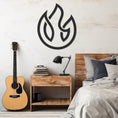 Load image into Gallery viewer, Burning Fire Design Metal Wall Art
