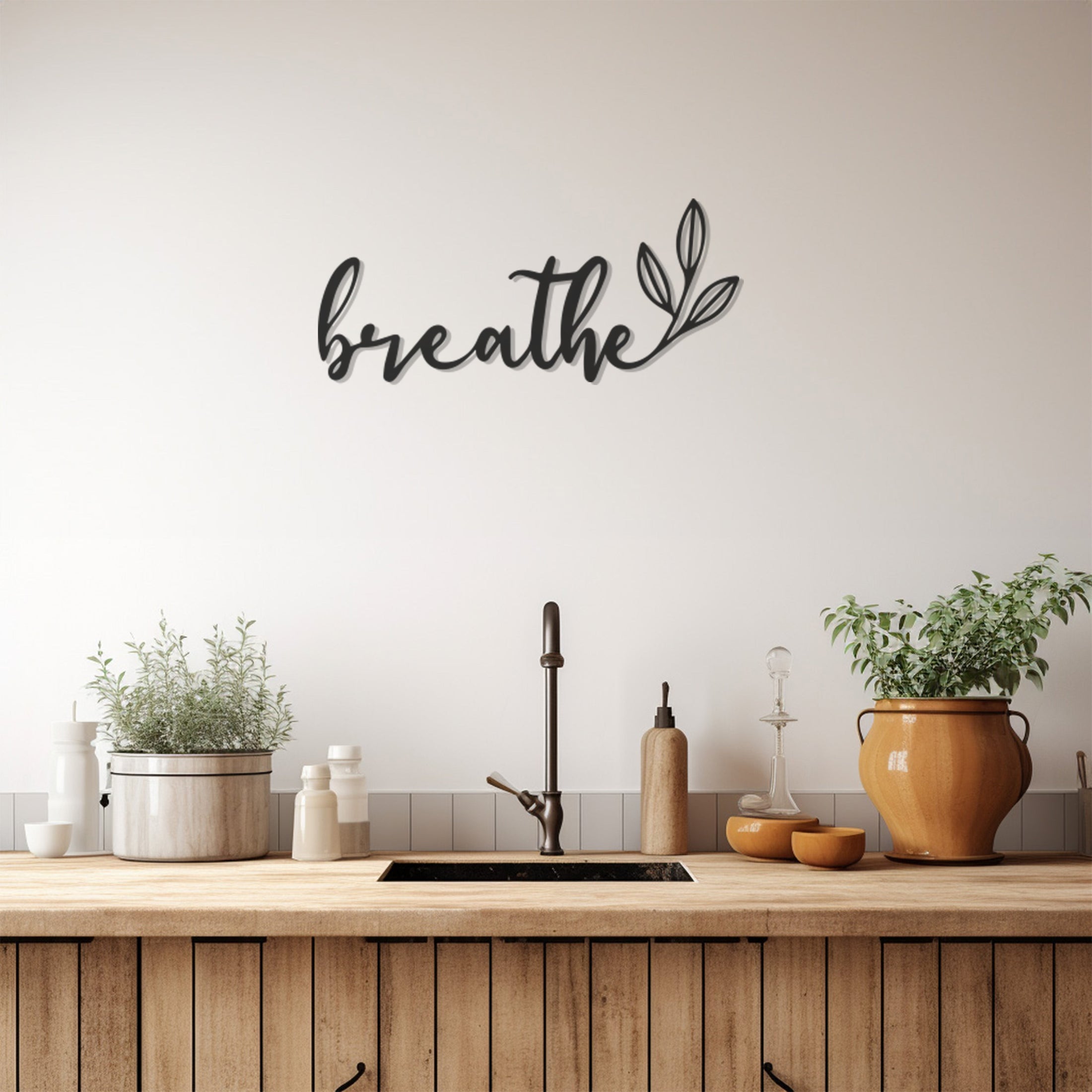 Breathe Metal Wall Decor