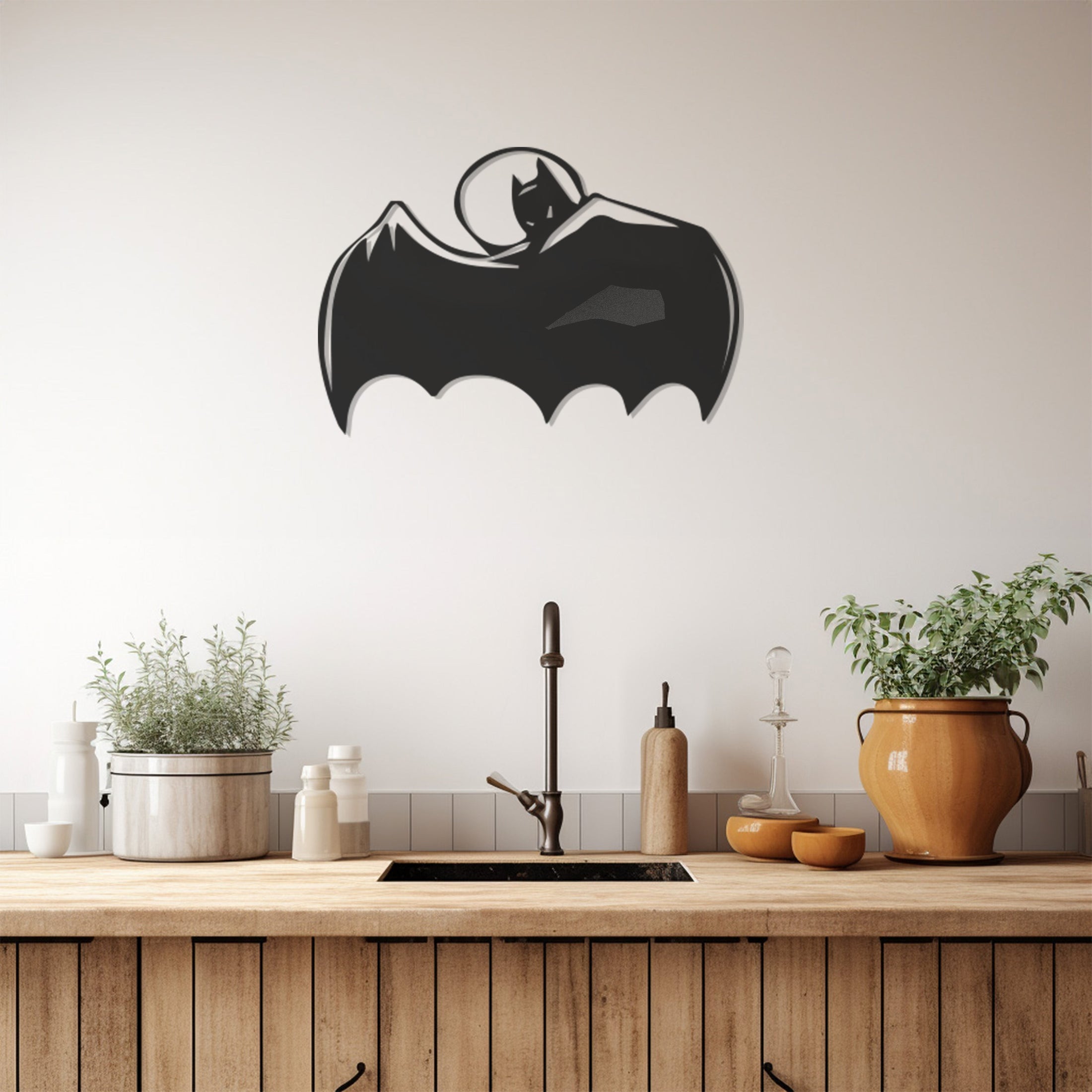 Batman Silhouette Metal Wall Decor