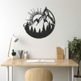 Load image into Gallery viewer, Sun Mountain And Landscape Metal Wall Art
