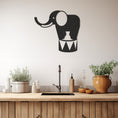 Load image into Gallery viewer, Elephant Icon Metal Wall Art, Wall Decor, Metal Wall art
