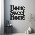 Load image into Gallery viewer, Home Sweet Home Paw Lettering Metal Wall Decor
