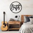 Load image into Gallery viewer, Metal Wall Decor With Bath Inscription In Round
