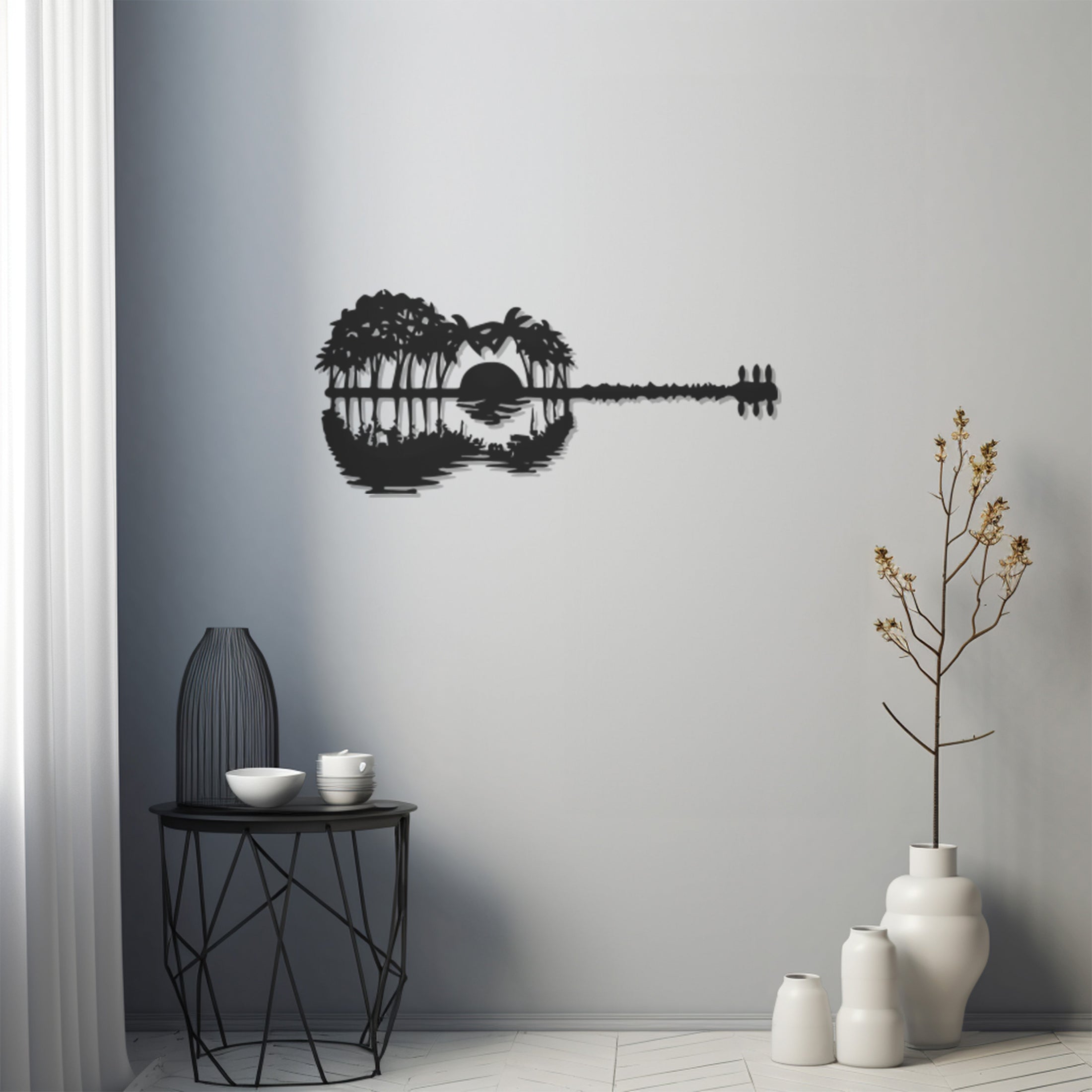 Landscape Design And Landscape Shadow Metal Wall Art