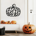 Load image into Gallery viewer, Pumpkin Design Halloween Theme Metal Wall Art
