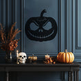 Load image into Gallery viewer, Scary Pumpkin Halloween Theme Metal Wall Art
