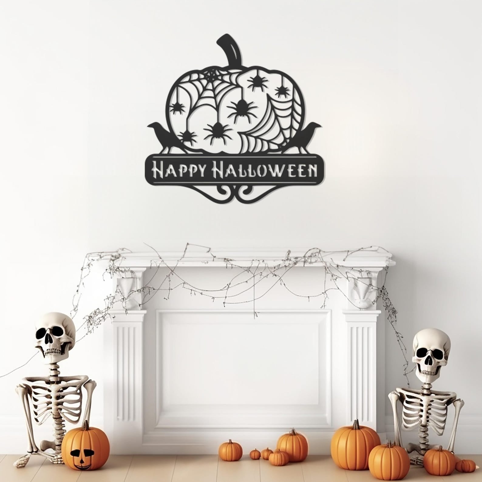 Happy Halloween Metal Wall Art