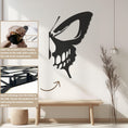 Load image into Gallery viewer, Butteryfly Spooky Skull Halloween Metal Wall Art
