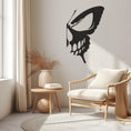 Load image into Gallery viewer, Butteryfly Spooky Skull Halloween Metal Wall Art
