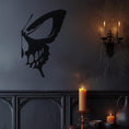 Load image into Gallery viewer, Butteryfly Spooky Skull Halloween Metal Wall Art
