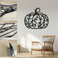 Load image into Gallery viewer, Pumpkin Design Halloween Theme Metal Wall Art
